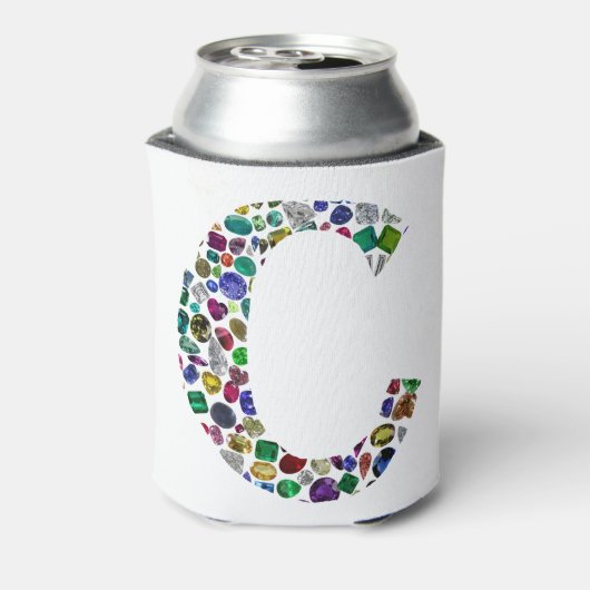 C Initiaal Gem-ontwerp Blikjeskoeler (Blikje Achterkant)