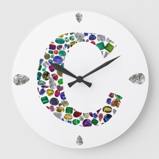 C Initiaal Gem-ontwerp Grote Klok (Voorkant)