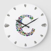 C Initiaal Gem-ontwerp Grote Klok (Voorkant)