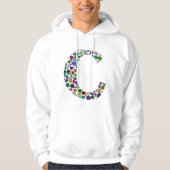 C Initiaal Gem-ontwerp Hoodie (Voorkant)
