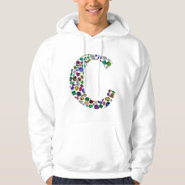 C Initiaal Gem-ontwerp Hoodie