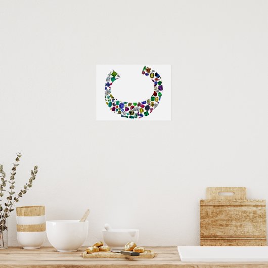 C Initiaal Gem-ontwerp Poster (Keuken)