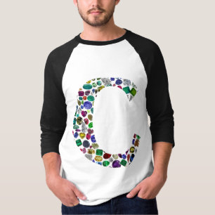 C Initiaal Gem-ontwerp T-shirt
