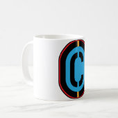 C Initiaal Mok Monogram (Voorkant links)