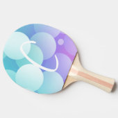 C Initiaal Naam Bubbles Games Paddle Blauw Paarse Tafeltennisbatje (Zijkant)