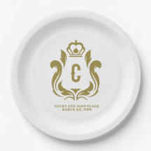 C Initiële Gouden Kam Monogram