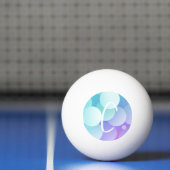 C Initiële Naam Bubbles Games Paddle Blauw Paars Pingpongbal (Net)
