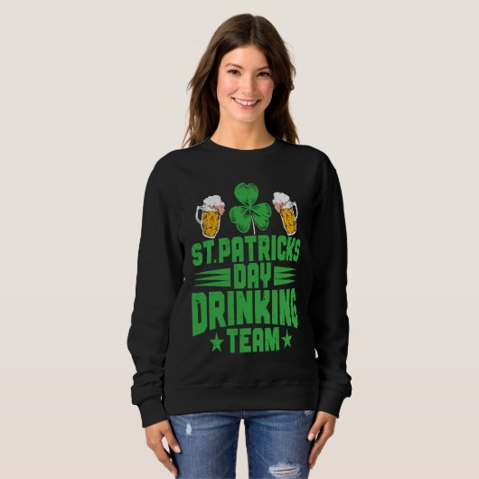 C  Irish St Patrick's Day Drinking Team Trui (Voorkant volledig)
