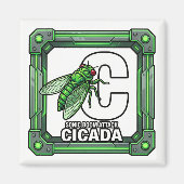 C is for Cicada – GTA Style ABC Learning Magneet (Voorkant)
