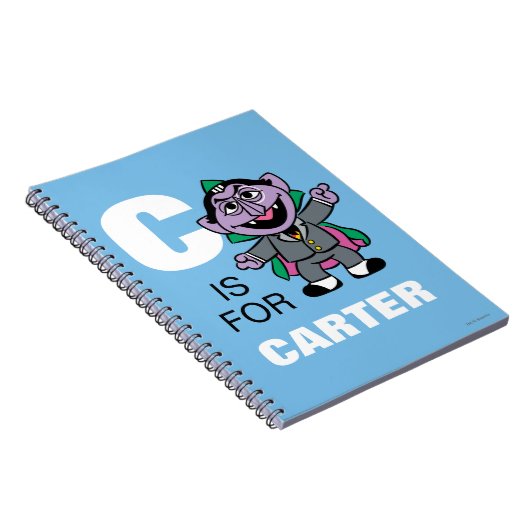 C is for Count von Count | Add Your Name Notitieboek (Rechterzijde)