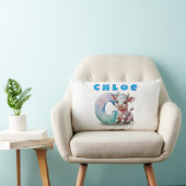 C is for Cow – Personalized Baby Lumbar Pillow  Kussen (Stoel)