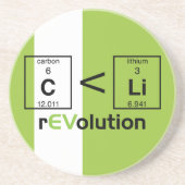 C is minder dan Li Zandsteen Onderzetter (Voorkant)