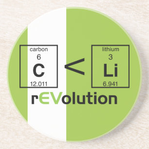 C is minder dan Li Zandsteen Onderzetter