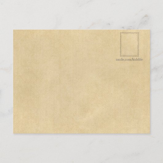 C is voor Camel - Alphabet Animal Briefkaart (Achterkant)