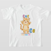 "C is voor Cat" Alfabet T-shirt - elke dag groeien (Laagn)