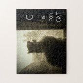 C is voor CAT of uw afbeelding Legpuzzel (Verticaal)