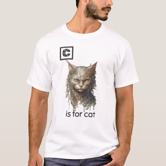 C is voor Cat T-Shirt (Voorkant)