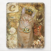 C is voor Cat - Tabby Cat Mousepad Muismat (Voorkant)