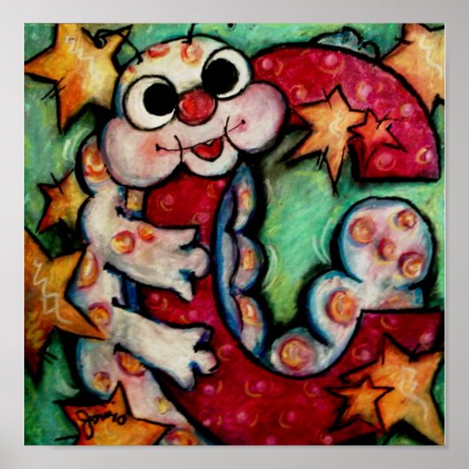 C is voor Caterpijler Poster (Voorkant)