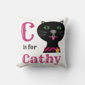C is voor Cathy baby girl Kussen (Voorkant)
