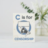 C is voor censuur briefkaart (Staand voorkant)