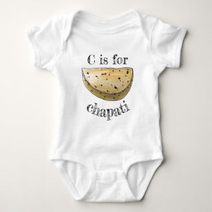 C IS VOOR Chapati Roti Indian Unleavenbrood Romper