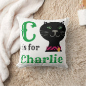 C is voor Charlie baby jongen Kussensloop Kussen (Deken)