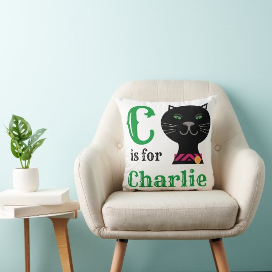 C is voor Charlie Baby Sierkussen (Stoel)