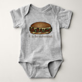 C is voor Cheesesteak Philly Cheese Steak Sandwich Romper (Voorkant)