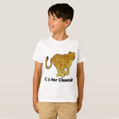 C is voor Cheetah T-shirt (Voorkant volledig)