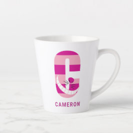 C is voor Cheshire Cat | Jouw namen toevoegen Latte Mok