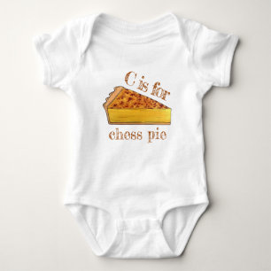 C is voor Chess Pie Virginia Southern US Cuisine Romper