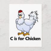 C is voor Chicken Briefkaart (Voorkant)