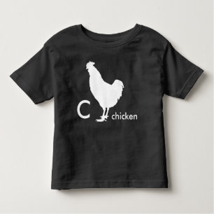 C is voor Chicken Kinder Shirts