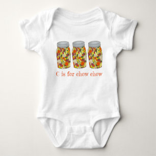 C is voor CHOW CHOW PA Dutch Amish Food Chowchow Romper