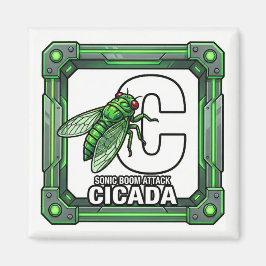 C is voor Cicada – GTA Stijl ABC Leren Magneet