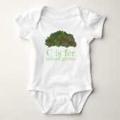 C is voor Collard Greens Soul Food Southern Cookin Romper (Voorkant)
