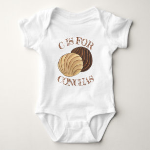 C is voor Conchas Pan Dulce Mexicaans Zoet Brood Romper