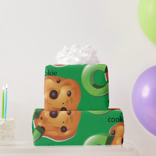 C is voor Cookie Alfabet Letter Chocolate Chip Cadeaupapier