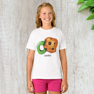 C is voor Cookie Alfabet Letter Chocolate Chip T-shirt