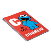 C is voor Cookie Monster | Jouw namen toevoegen Notitieboek (Rechterzijde)