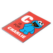 C is voor Cookie Monster | Jouw namen toevoegen Notitieboek (Linkerzijde)
