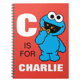C is voor Cookie Monster | Jouw namen toevoegen Notitieboek