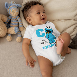 C is voor Cookie Monster | Jouw namen toevoegen Romper