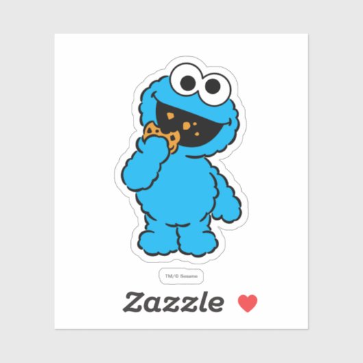 C is voor Cookie Monster | Jouw namen toevoegen Sticker (Vel)