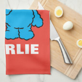 C is voor Cookie Monster | Jouw namen toevoegen Theedoek (Quarter Fold)