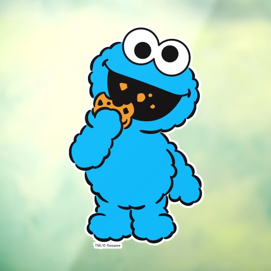 C is voor Cookie Monster Raamsticker (Vel 3)