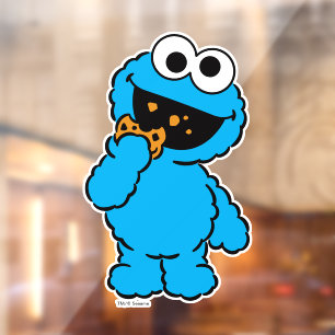 C is voor Cookie Monster Raamsticker