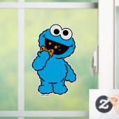 C is voor Cookie Monster Raamsticker (Huis)