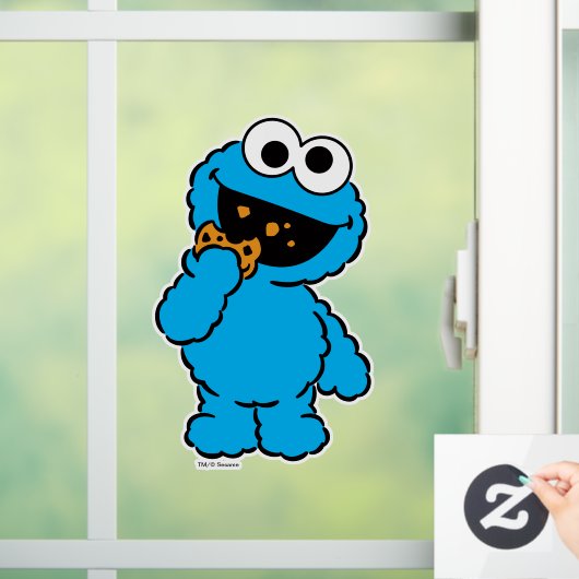 C is voor Cookie Monster Raamsticker (Huis)